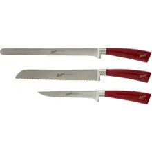 OPEN BOX - Van Berkel - Elegance 3 Pc Red Prosciutto Ham Knife Set - WAREHOUSE SALE