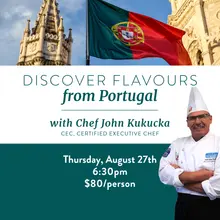 Cooking Class - Thurs, August 27th: Portugal