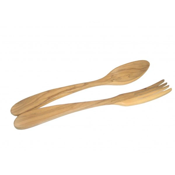 Bérard France - Parisien 14" Olivewood Server Set, 2 Piece - 7402775