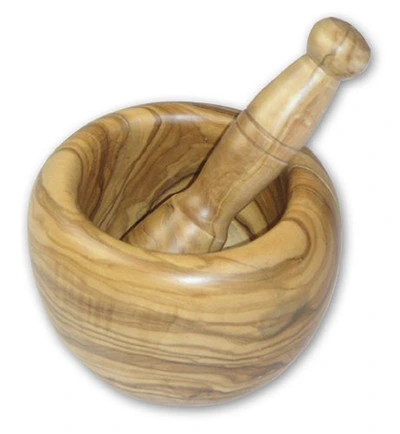 Bérard France - 5" (13cm) Olivewood Mortar & Pestle - 7490072