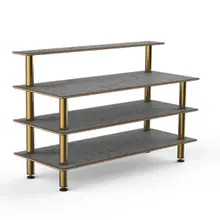 Mogogo - Modular 71" x 29.5" x 47" Grey Slate / Brushed Brass Classic Plus Unit - MGCMLB13GBXF