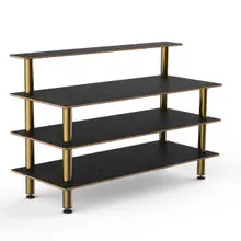 Mogogo - Modular 71" x 29.5" x 47" Black Marble / Brushed Brass Classic Plus Unit - MGCMLB13MBXF