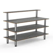 Mogogo - Modular 71" x 29.5" x 47" Grey Slate / Brushed Stainless Steel Classic Plus Unit - MGCMLB13GSXF