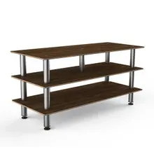 Mogogo - Modular 71" x 29.5" x 35" Mango Wood / Brushed Stainless Steel Midhole Display Unit - MGCMLB09WSXF