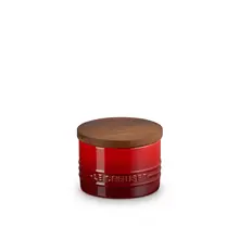 Le Creuset - Cherry 0.2L Storage Canister With Wooden Lid