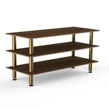 Mogogo - Modular 71" x 29.5" x 35" Mango Wood / Brushed Brass Classic Large Unit - MGCMLX01WBXF