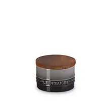 Le Creuset - Oyster 0.2L Storage Canister With Wooden Lid