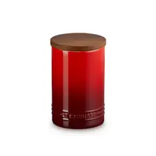 Le Creuset - Cherry 0.77L Storage Canister With Wooden Lid