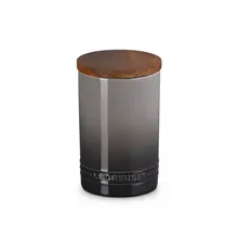 Le Creuset - Oyster 0.77L Storage Canister With Wooden Lid