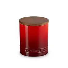 Le Creuset - Cherry 1.1L Storage Canister With Wooden Lid