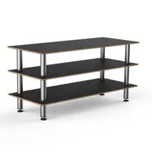 Mogogo - Modular 71" x 29.5" x 35" Black Marble / Brushed Stainless Steel Classic Large Unit - MGCMLX01MSXF