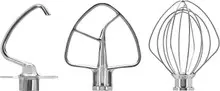 KitchenAid - 3 PC Stainless Steel Accessory Kit for 4.5 & 5 QT Mixers