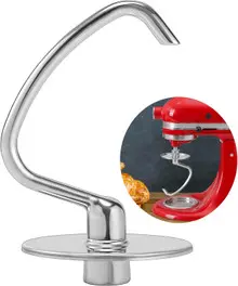 KitchenAid - Stainless Steel Dough Hook for 4.5 & 5 QT Tilt Head Mixers