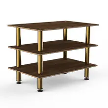 Mogogo - Modular 47" x 29.5" x 35" Mango Wood / Brushed Brass Classic Medium Unit - MGCMLX02WBXF