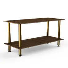 Mogogo - Modular 71" x 29.5" x 35" Mango Wood / Brushed Brass Standard Large Unit - MGCMDX01WBXF