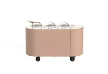 Mogogo - Oval 92" x 90" x 98" Gelato Cart W/ Cream Cover - MGCOVC01VXXC