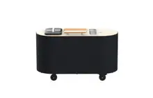 Mogogo - Oval 92" x 90" x 98" Cocktail Cart W/ Black Cover - MGCOVC02VXXB