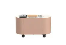 Mogogo - Oval 92" x 90" x 98" Cocktail Cart W/ Cream Cover - MGCOVC02VXXC