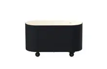 Mogogo - Oval 92" x 90" x 98" Base Cart W/ Black Cover - MGCOVC03VXXB