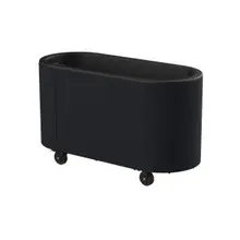 Mogogo - Oval 59.4" x 25.2" x 35.4" Ice Bin Cart W/ Black Cover - MGCOVE01BXXB