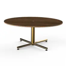 Mogogo - Polo 42.5" x 30" x 18" Mango Wood / Brushed Brass Oval Coffee Table - MGCPFV01WBXX