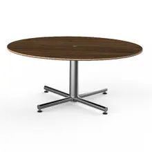 Mogogo - Polo 42.5" x 30" x 18" Mango Wood / Brushed Stainless Steel Oval Coffee Table - MGCPFV01WSXX