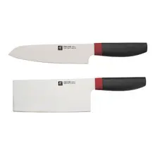 Zwilling - Now S 2 Pc Santoku & Chinese Chef Knife Set - 1016319