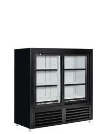 QBD - 47" Black Refrigerator w/ 2 Sliding Glass Doors - CD4148SL-HC