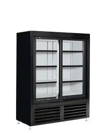 QBD - 47" Black Refrigerator w/ 2 Sliding Glass Doors - CD4160-HC
