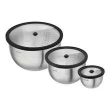 Zwilling - Fresh & Save S/M/L 6 Pc Stainless Steel Bowl Set - 1037310