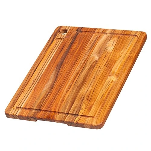 Pro Teak - Rectangular Cutting Board with Juice Canal 16" x 12"