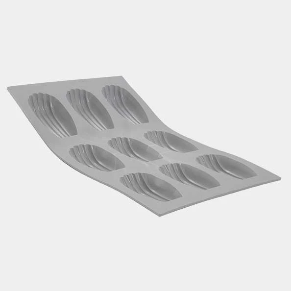 de Buyer - Elastomoule Silicone Madeleine Mould, 9 Portion - 77183221D