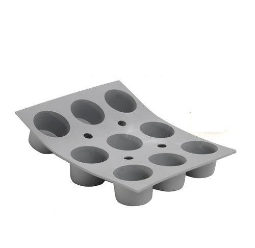 de Buyer - Elastomoule Silicone Mini Muffin Mould, 9 Portion - 77185821D