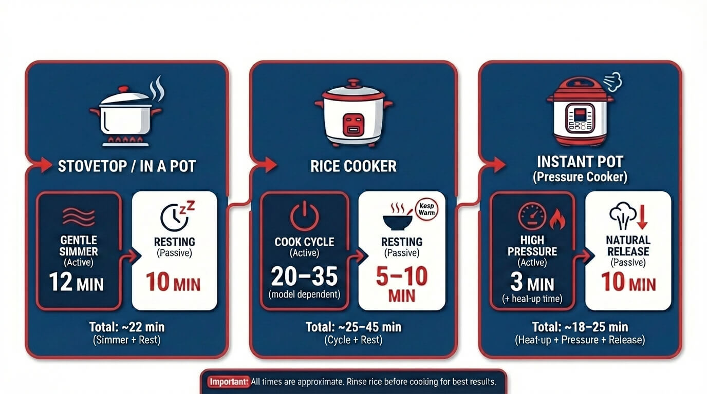 how long to cook jasmine rice