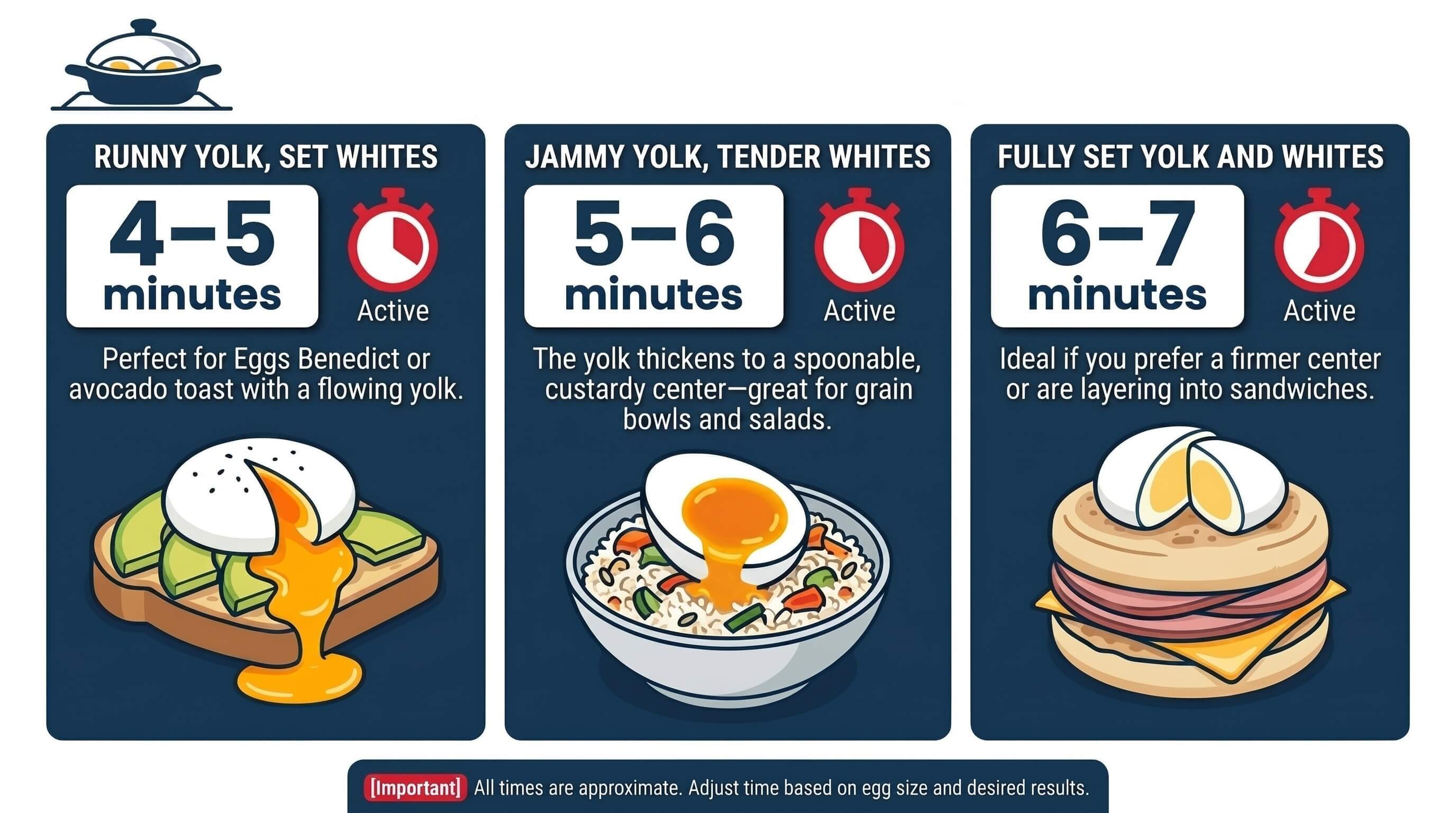 how long to poach eggs