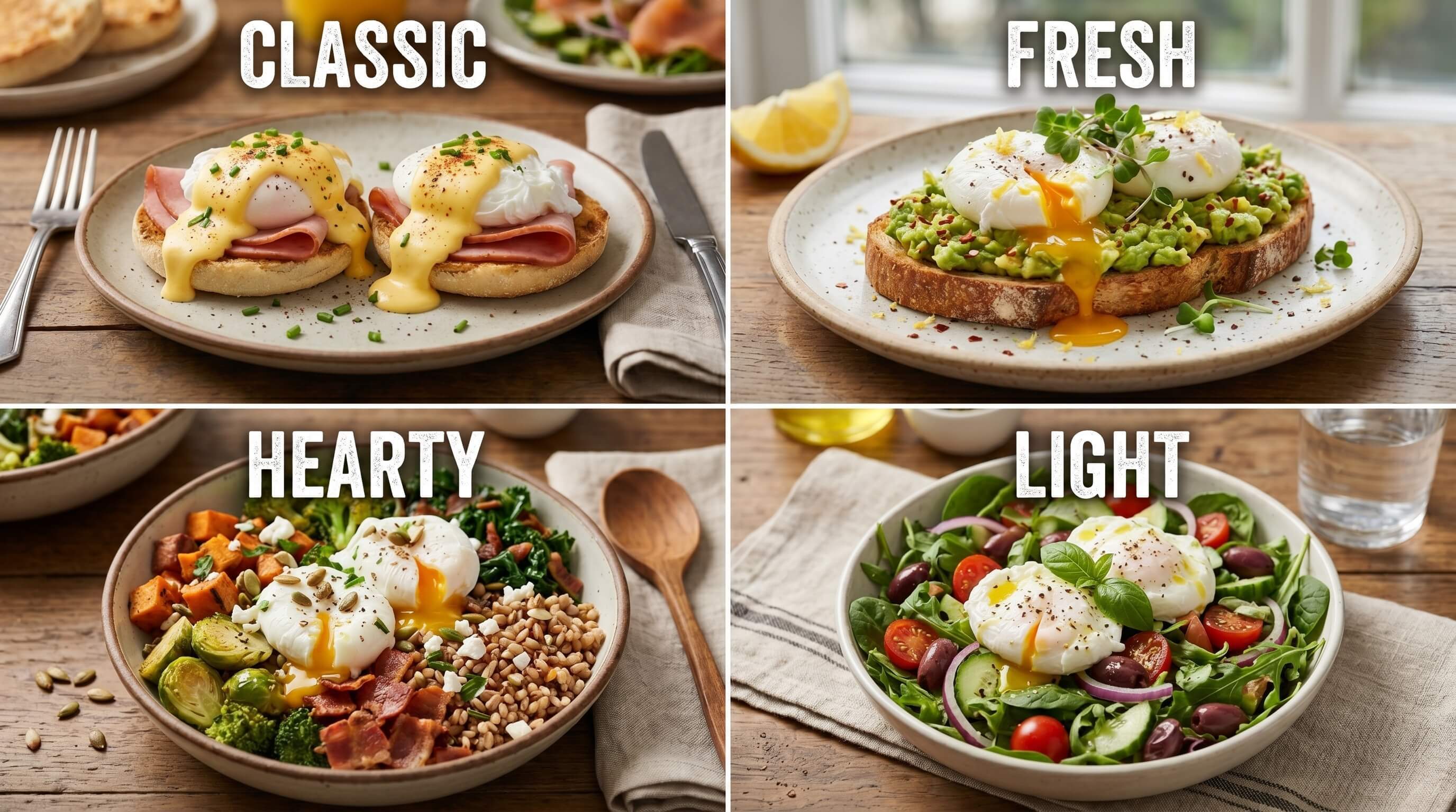 how to serve poached eggs