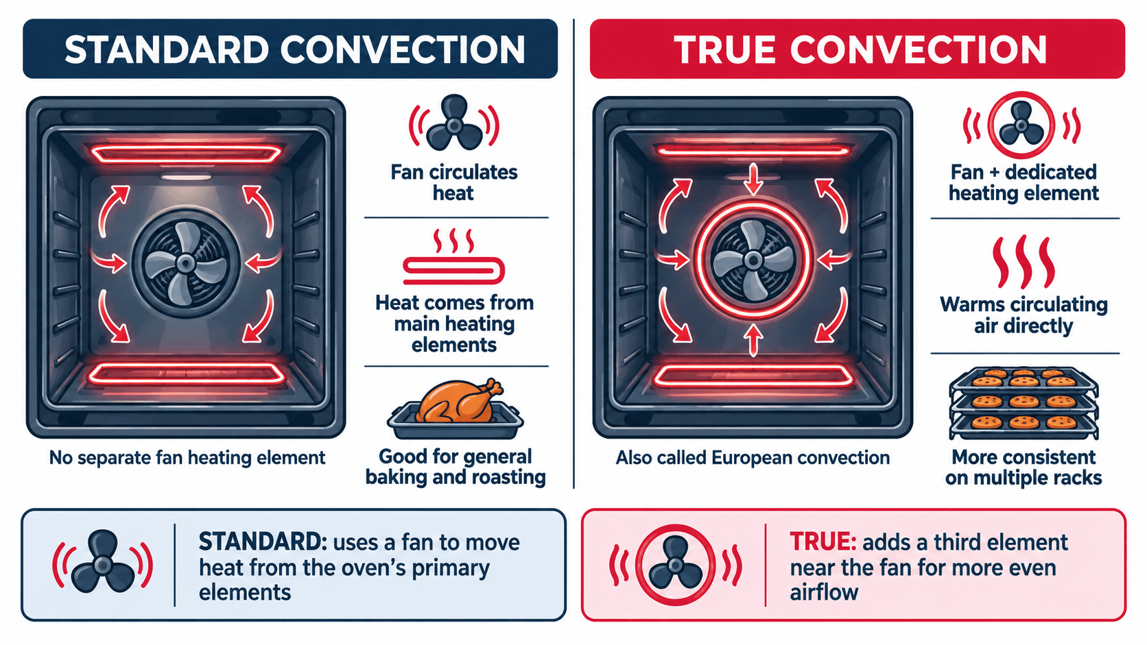 standard convection vs true convection