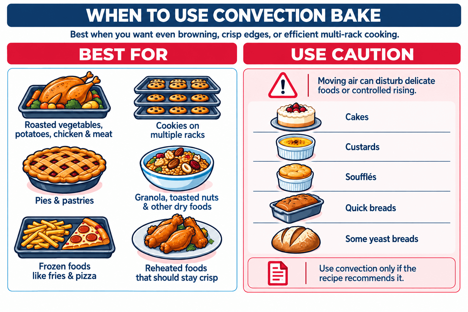 when to use convection bake